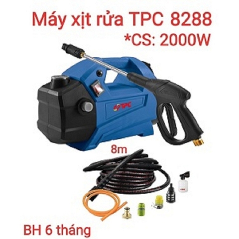 Máy rửa xe áp lực 2000w mô tơ từ TPC 8288